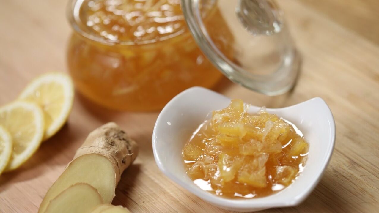 Improves a man's immunity and erection delicious ginger-lemon jam